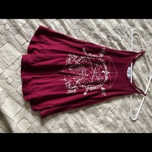 High neck cropped tank
